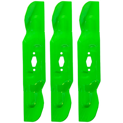 8TEN LawnRAZOR ultra-high-lift close-up shows blade geometry for lift and cut