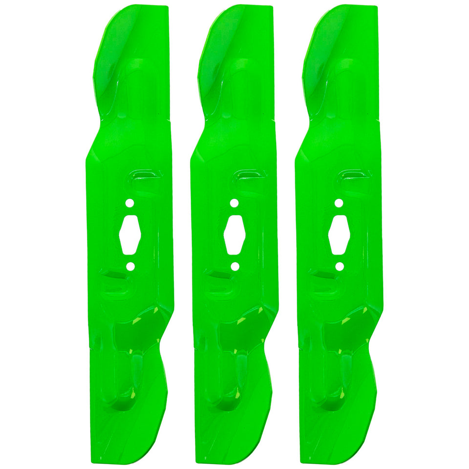 8TEN LawnRAZOR ultra-high-lift close-up shows blade geometry for lift and cut