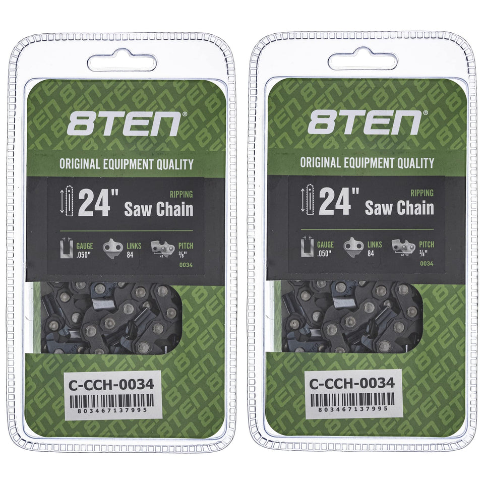8TEN ripping chain 24 inch for precise ripping cuts in compatible saws