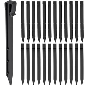9TH SHOP landscape stakes 50-pack in black for edging and fabric stabilization