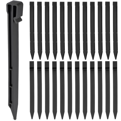 9TH SHOP landscape stakes 50-pack in black for edging and fabric stabilization