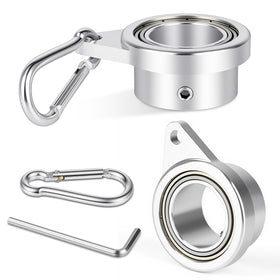 Loretoy flagpole ring with bearing enables smooth 360° rotation.