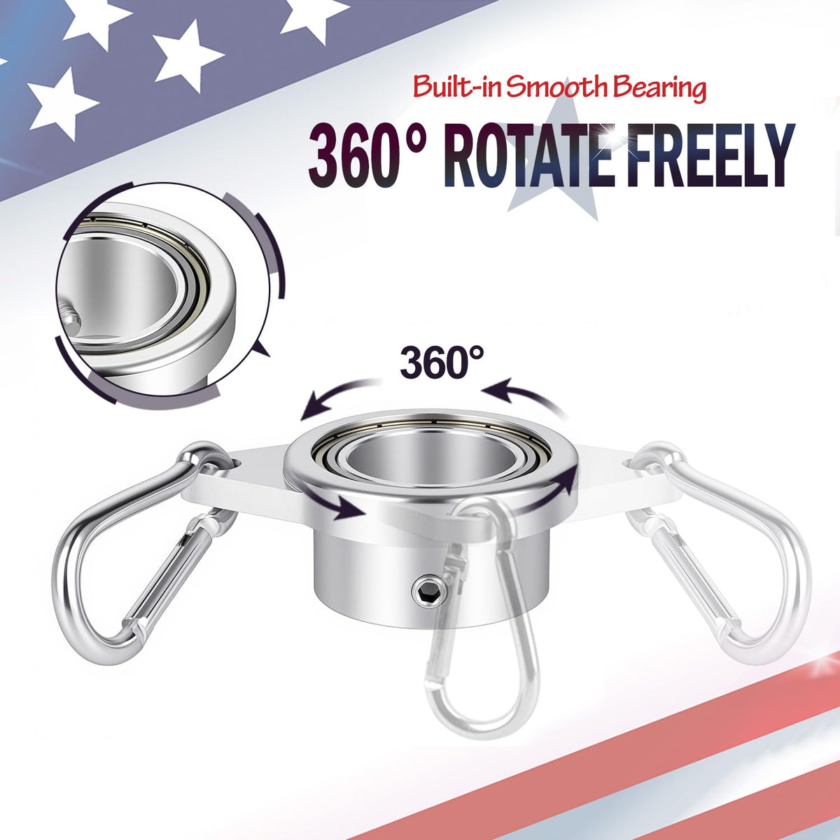 Loretoy flagpole ring anodized aluminum resists rust and corrosion.