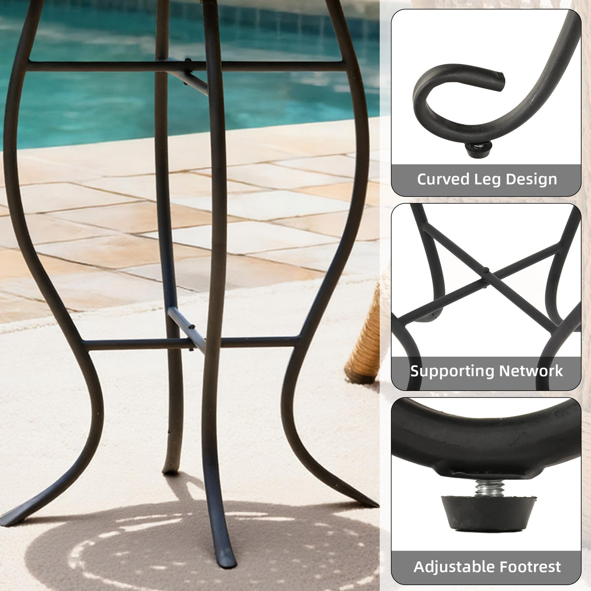 Ultym side table is easy to assemble and position anywhere.