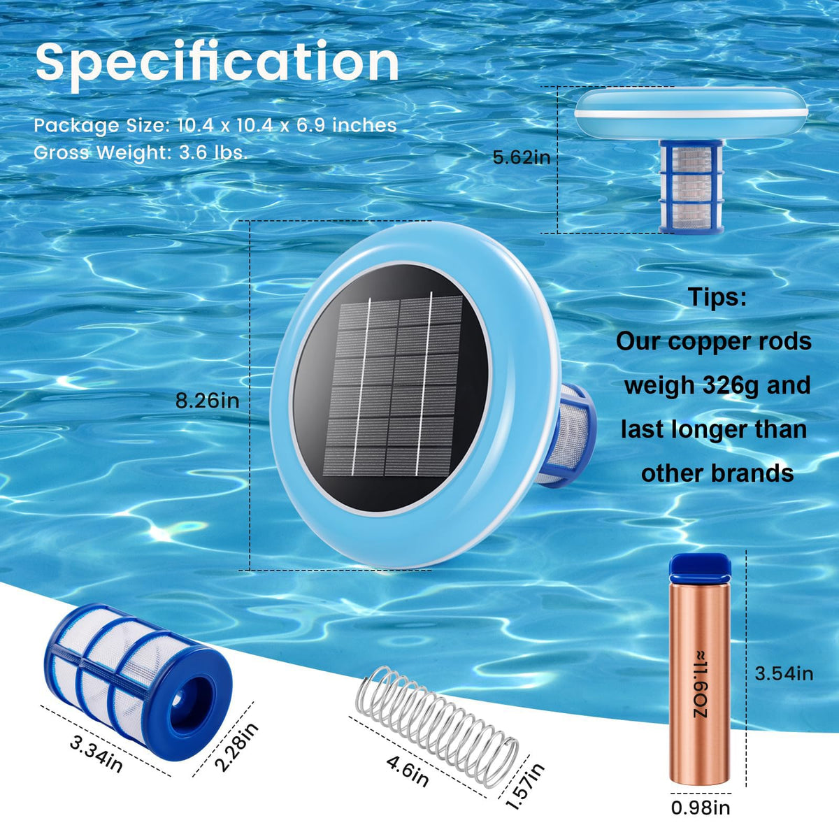 VOKPIT water-test-strip demonstrates easy monitoring of pool chemistry.