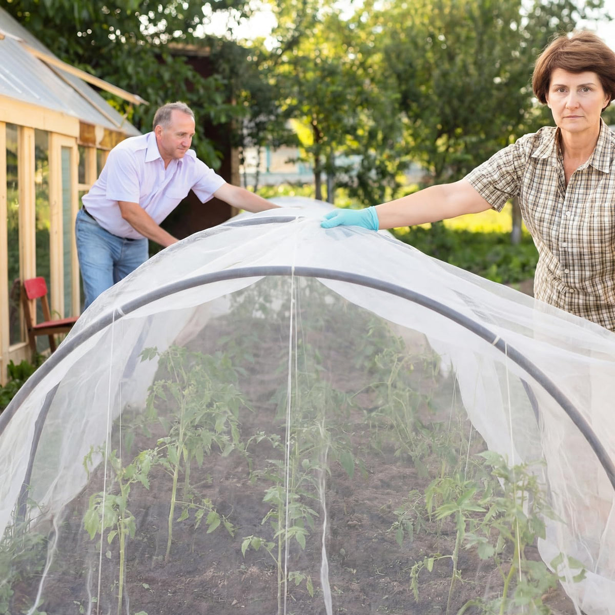 Yoojahow easy-install garden netting simplifies setup and removal