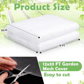 Yoojahow extra-large netting covers a bed for comprehensive protection