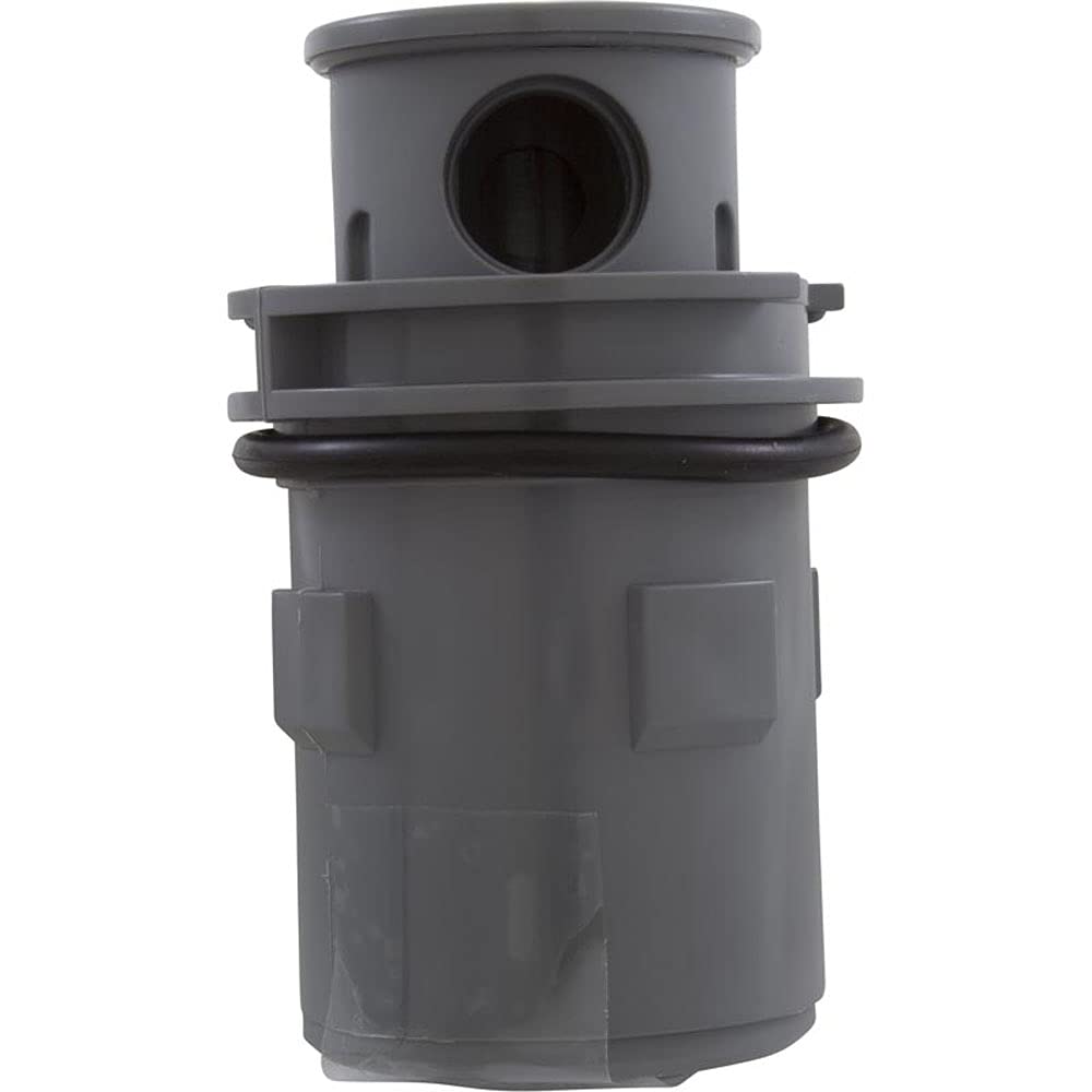 Gray AACLEAN head installed on system highlighting 1/4 inch adjustable flow feature