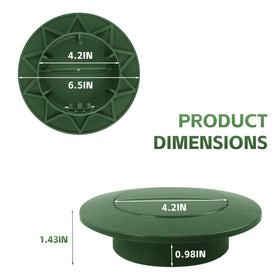 A AIRMACHIN pop-up drainage emitter dual-cover close-up protecting lines from debris.