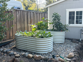 A ANLEOLIFE 24-inch deep raised bed enabling spacious root growth for vegetables.