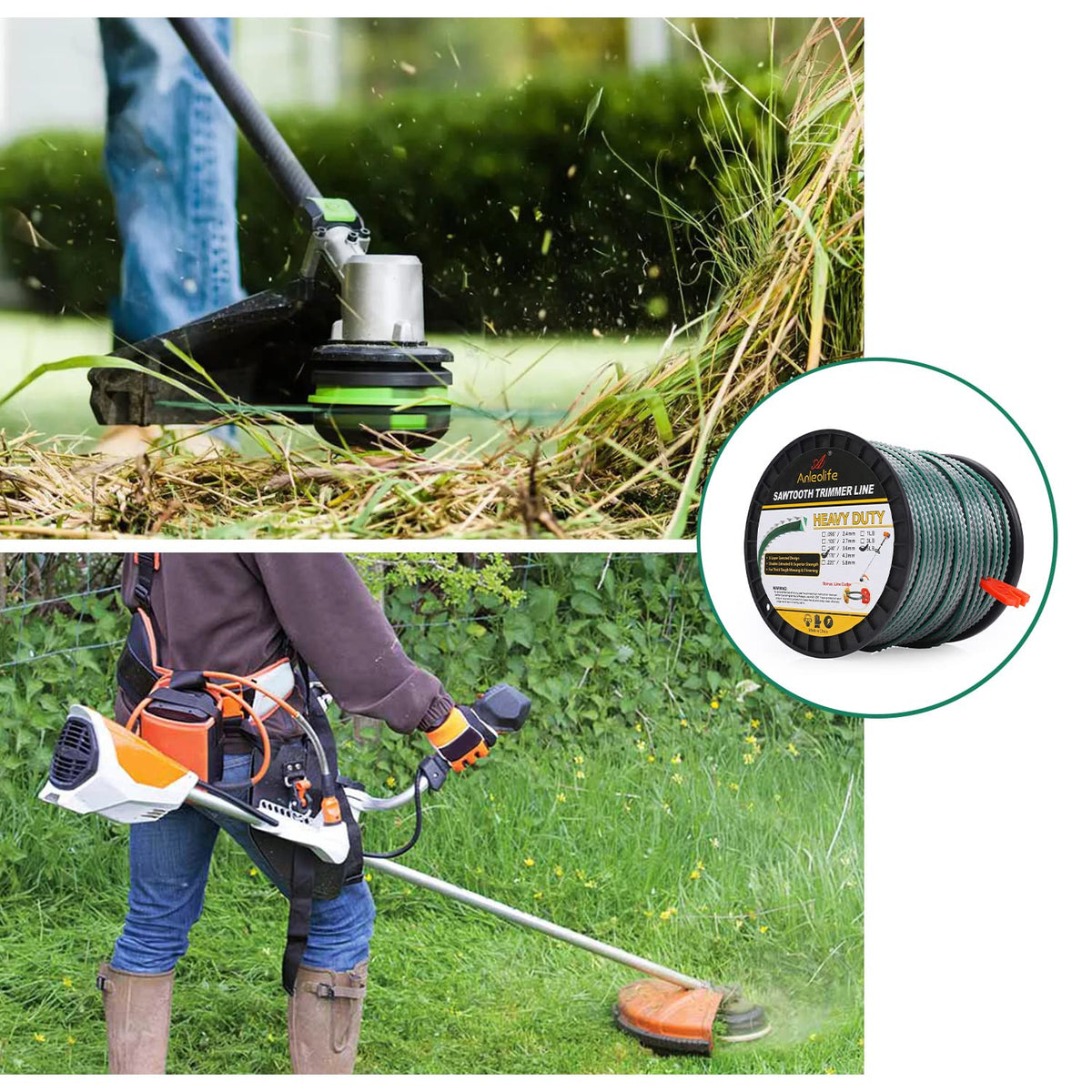A ANLEOLIFE aerodynamic profile reduces turbulence for smoother mowing