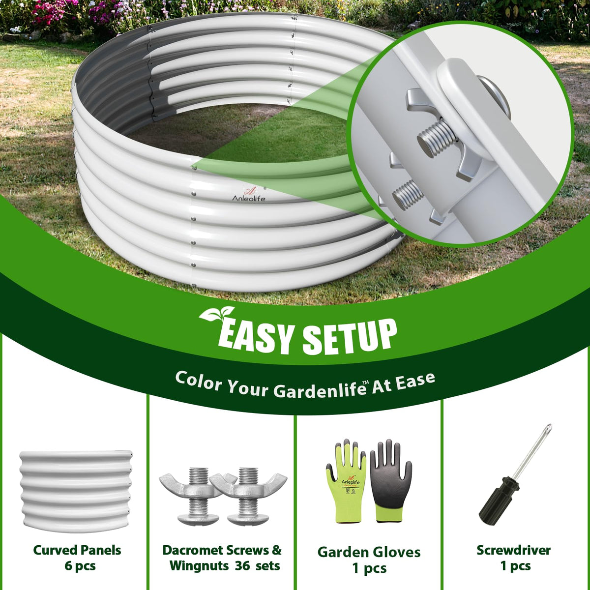 A ANLEOLIFE open design for balcony or patio gardening.