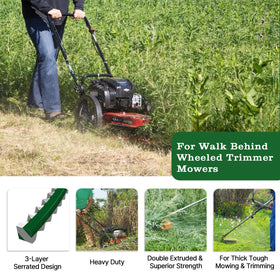 A Anleolife built-in line cutter feature enables quick line release during mowing.