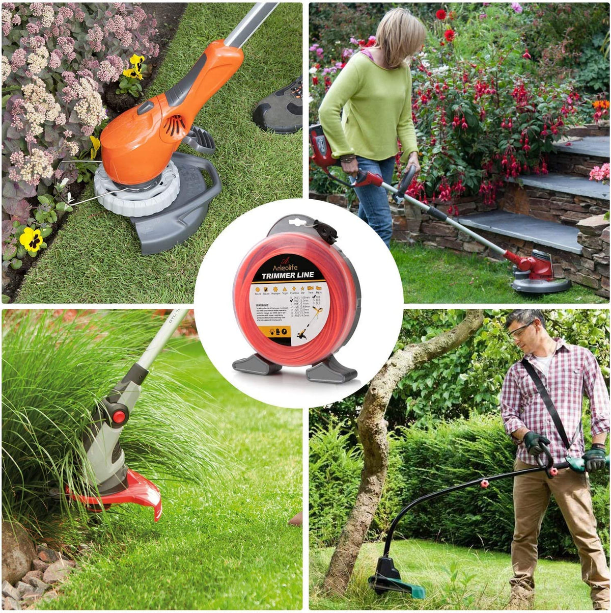 Compatibility with major trimmers shown for A ANLEOLIFE line replacement