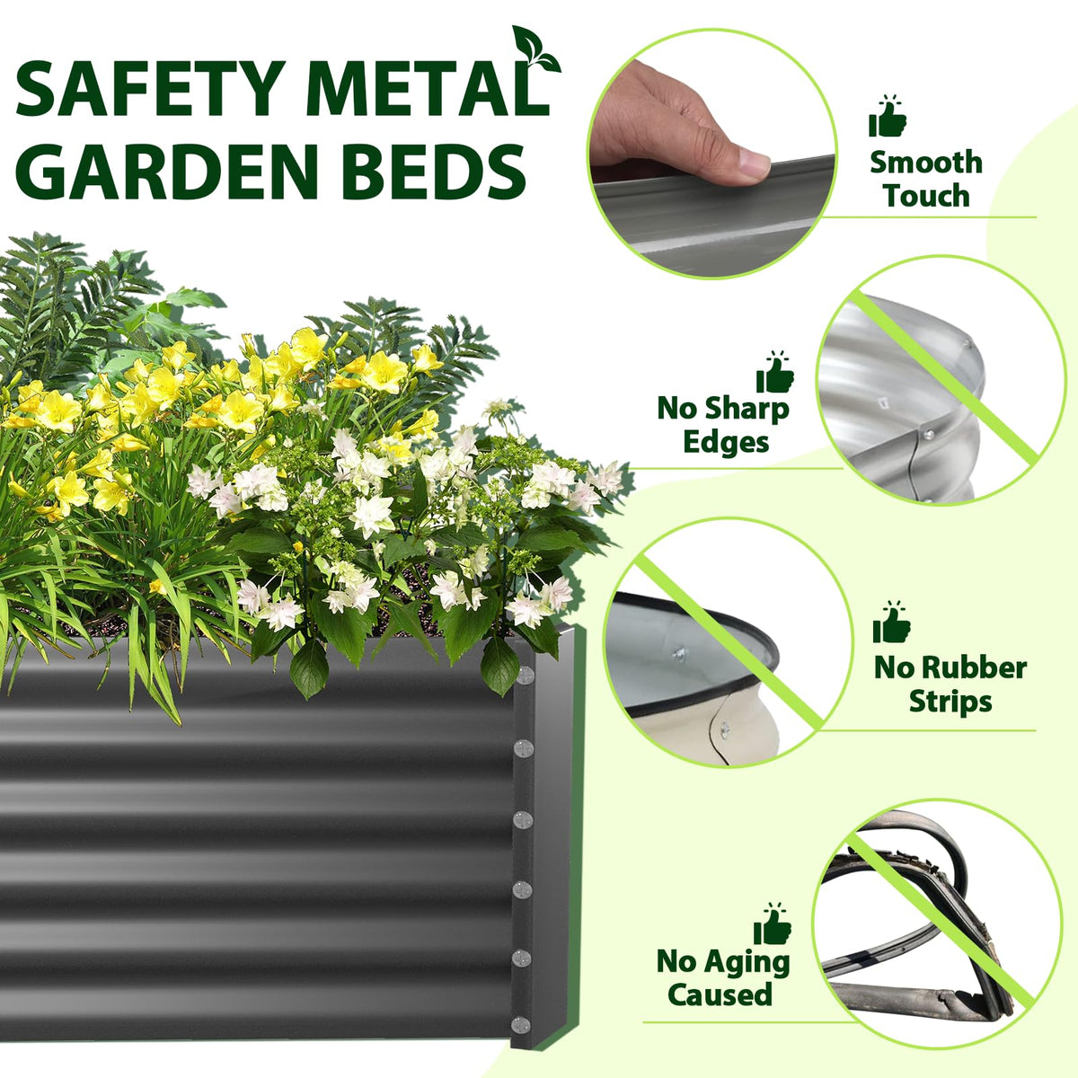 A ANLEOLIFE corner plate detail highlights sturdy construction for outdoor use