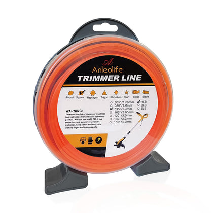 A ANLEOLIFE donut-trimmer line in orange for easy yard maintenance