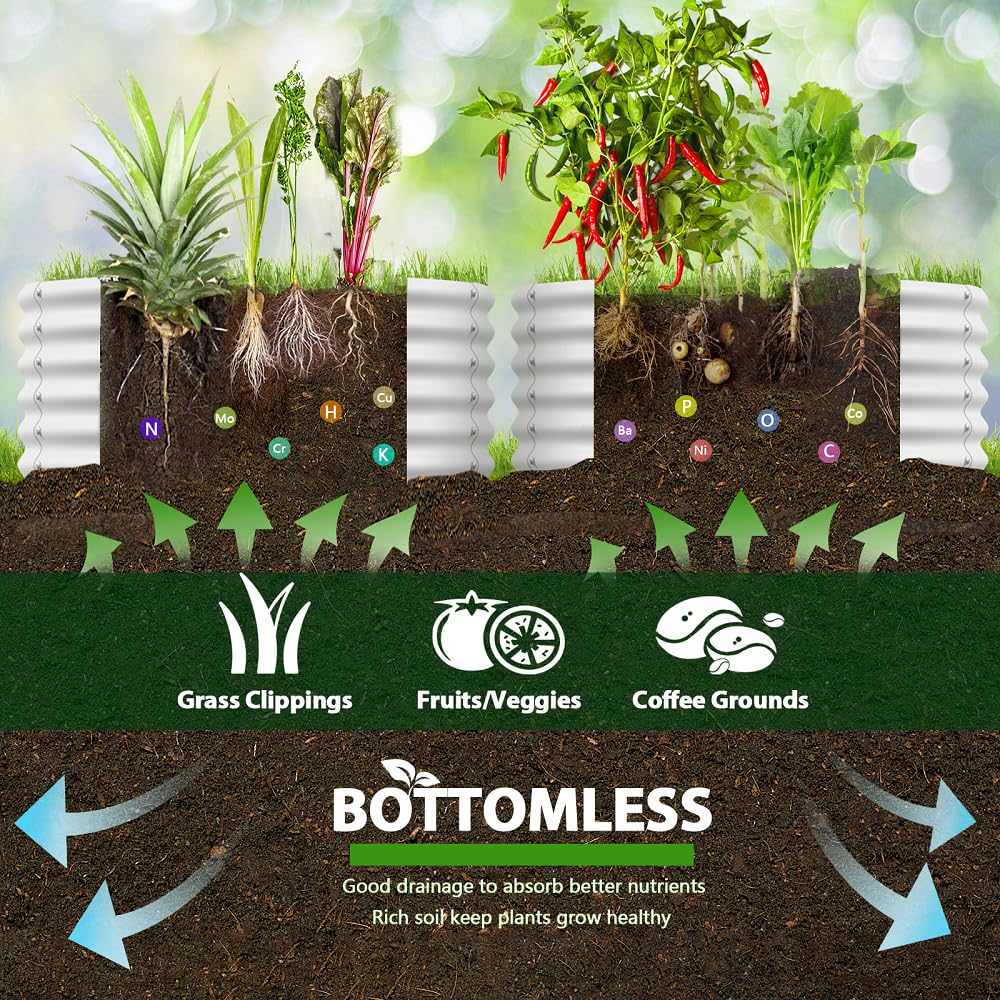 A ANLEOLIFE easy-setup raised bed kit ready for herbs and vegetables.
