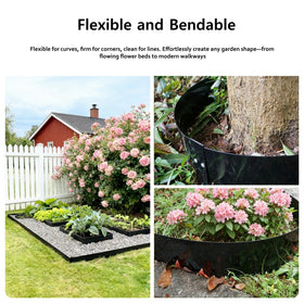 A ANLEOLIFE easy install with trench and backfill secures borders.