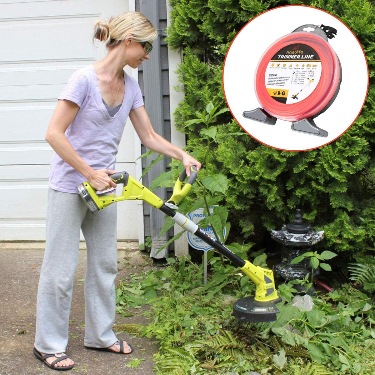 Easy spool installation of A ANLEOLIFE line for fast setup