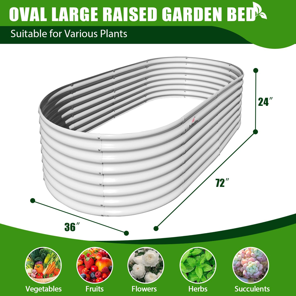 A ANLEOLIFE open-bottom design improves drainage and soil moisture for healthy plants.