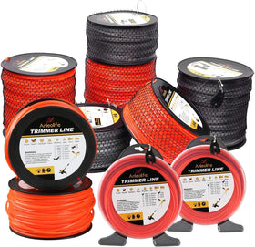 Orange trimmer line spool from A ANLEOLIFE for visible trimming