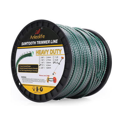 A ANLEOLIFE sawtooth line spool for durable trimming with tough weeds