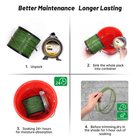 A ANLEOLIFE universal fit image—works with gas and electric trimmers for any yard.