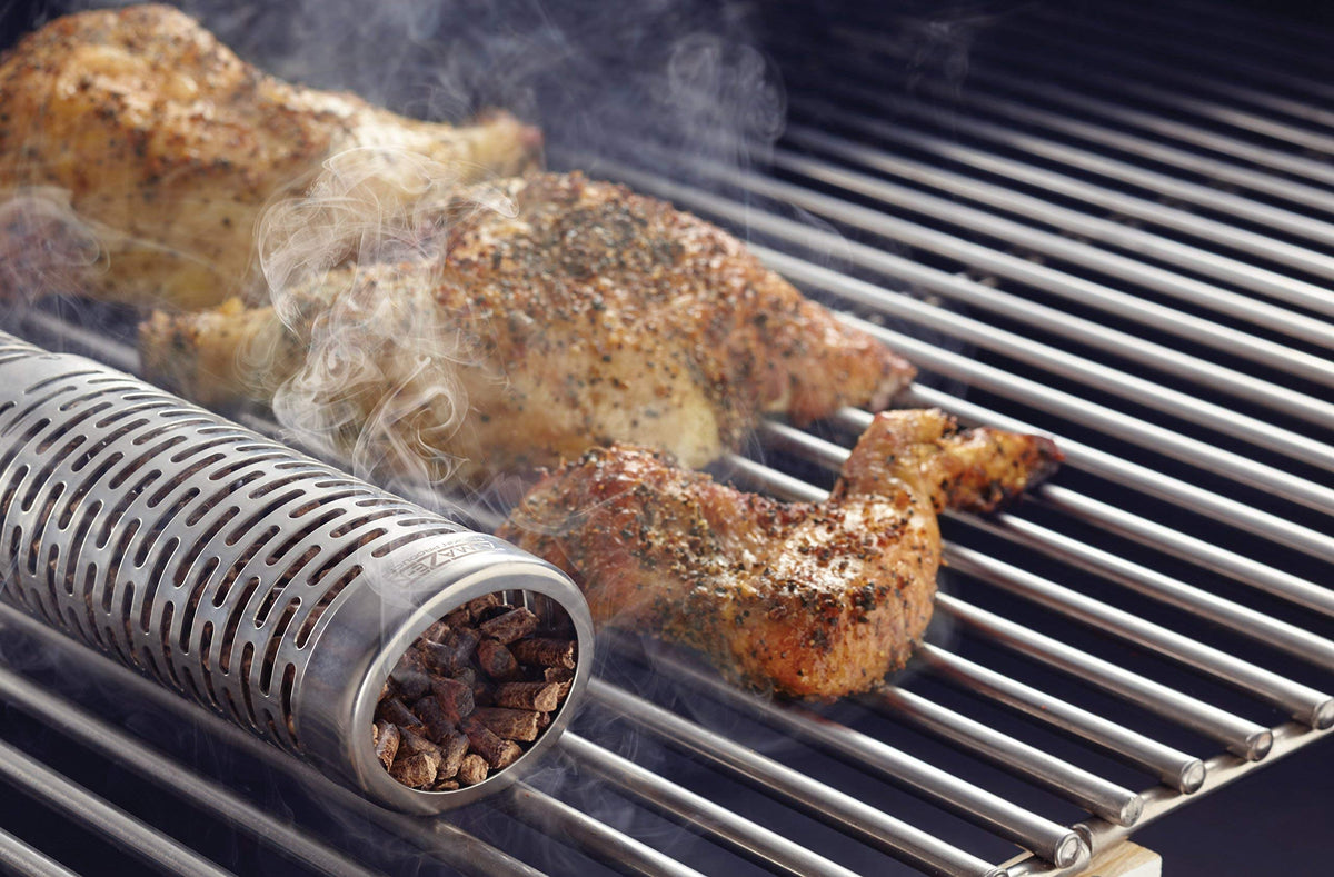 A-MAZE-N AMNTS12 oval tube prevents rolling on grill