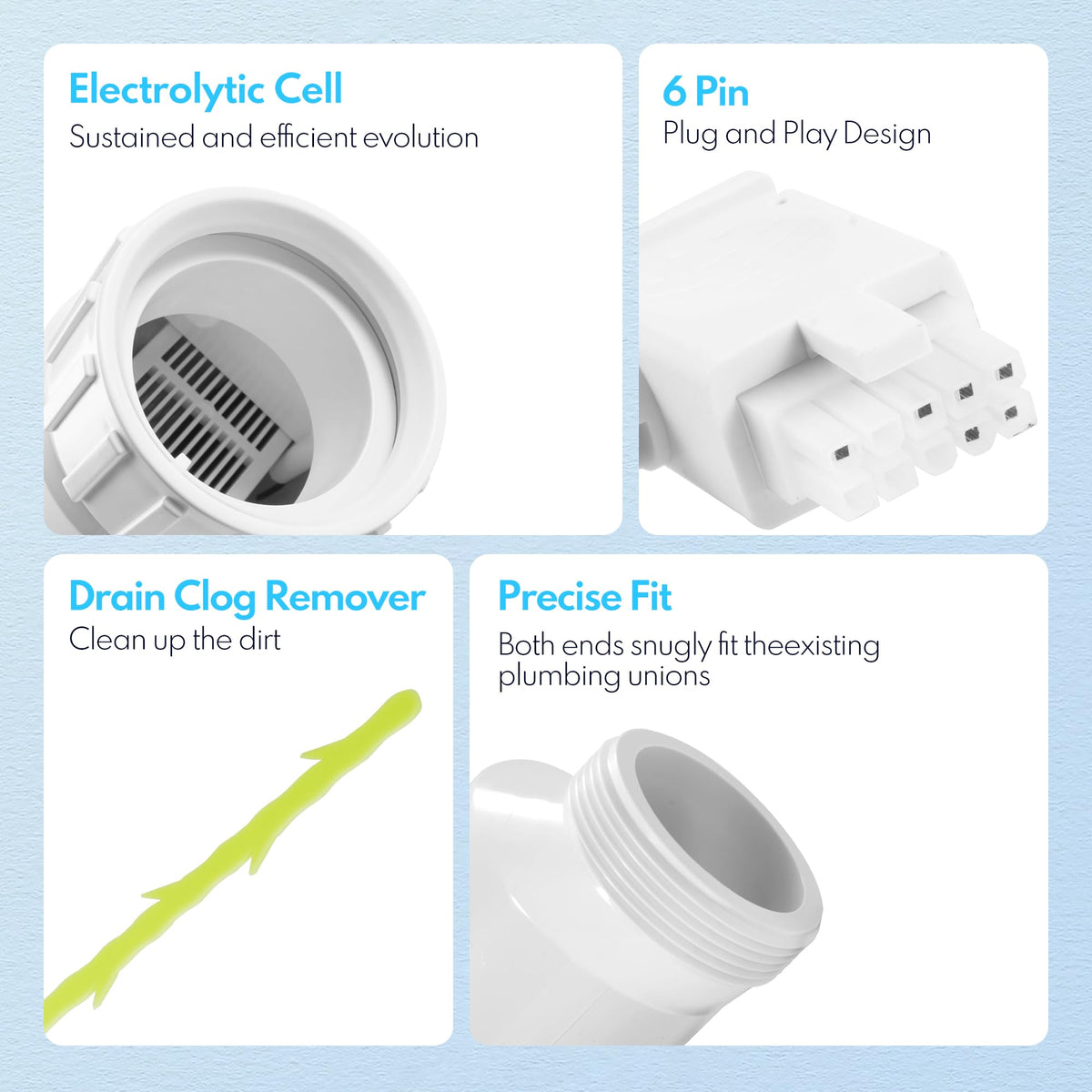 10-pin wiring and 3-inch connector enable smooth integration with existing equipment.