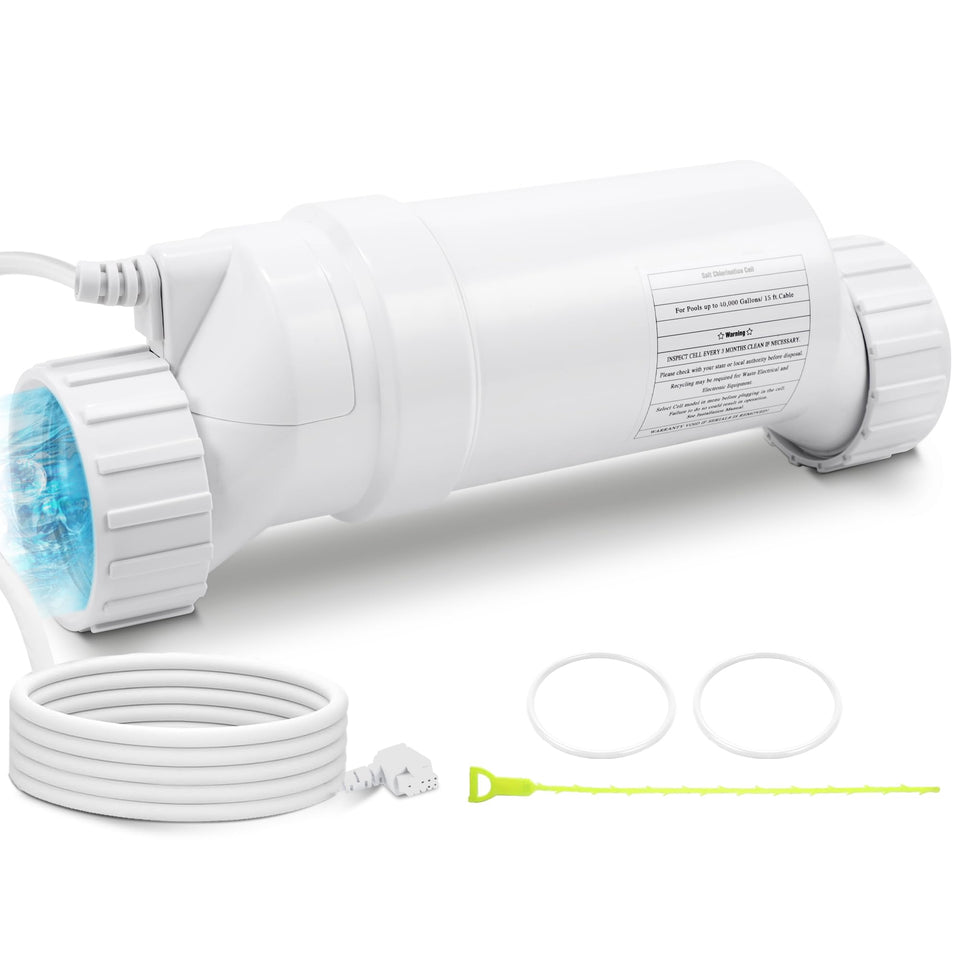 A-Outsanding salt cell for 40,000-gallon pools maintains steady chlorine production.