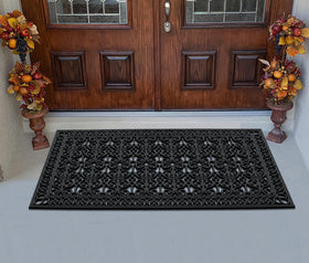 A1 Home Collections 36x72 inch mat fits double-door entryways.