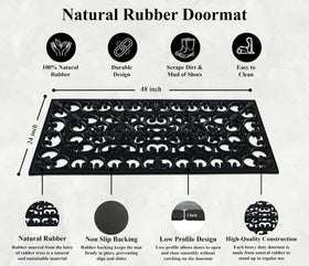 A1 Home Collections all-weather rubber mat resists UV, heat, and cold