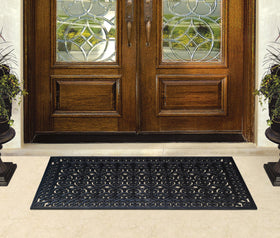 A1 Home Collections hose-cleaning friendly rubber mat cleans with a quick rinse