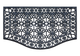 A1 Home Collections heavy-duty rubber doormat anchors at entry for windy conditions