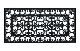 A1 Home Collections heavy-duty rubber doormat for the front door stays put during busy entrances