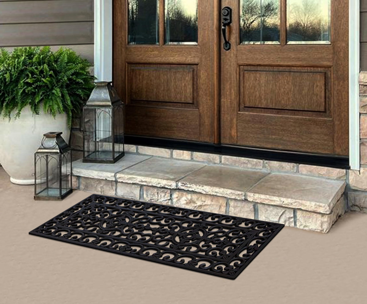 A1 Home Collections lattice drainage design channels water away from entry.