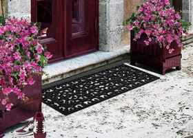 A1 Home Collections low-profile 18x48 mat fits standard doors without obstruction.