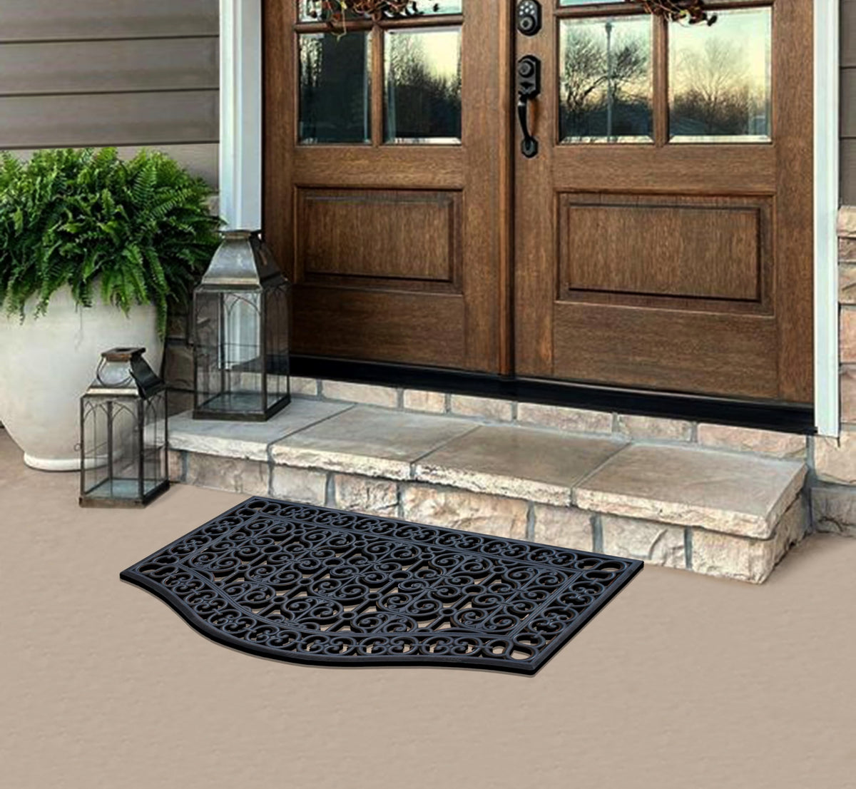 A1 Home Collections drainage mat channels water away from floors
