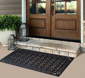 A1 Home Collections open lattice drainage channels water away from entry