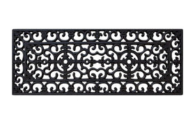A1 Home Collections outdoor doormat on a porch staying put under heavy foot traffic.