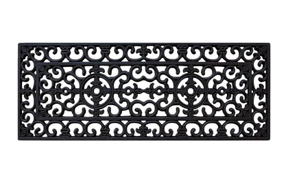 A1 Home Collections outdoor doormat on a porch staying put under heavy foot traffic.