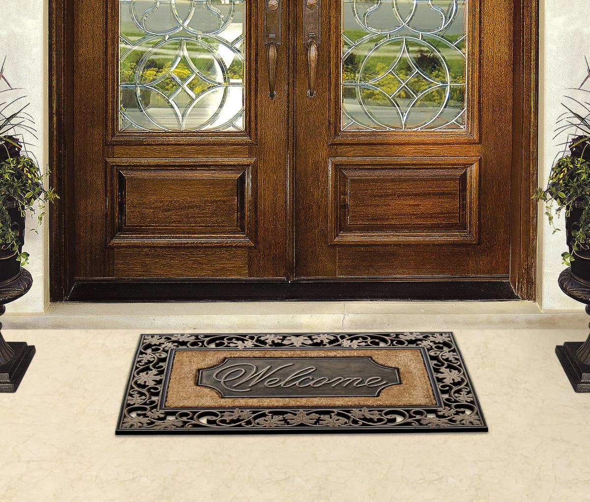 A1HC Large 38x23 mat suits single or double doors for entryways.