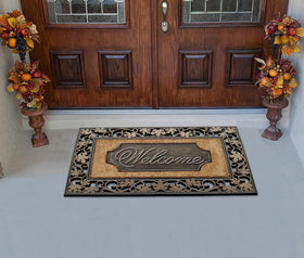 A1HC Thick coir bristles topside sweep debris from shoes effectively.