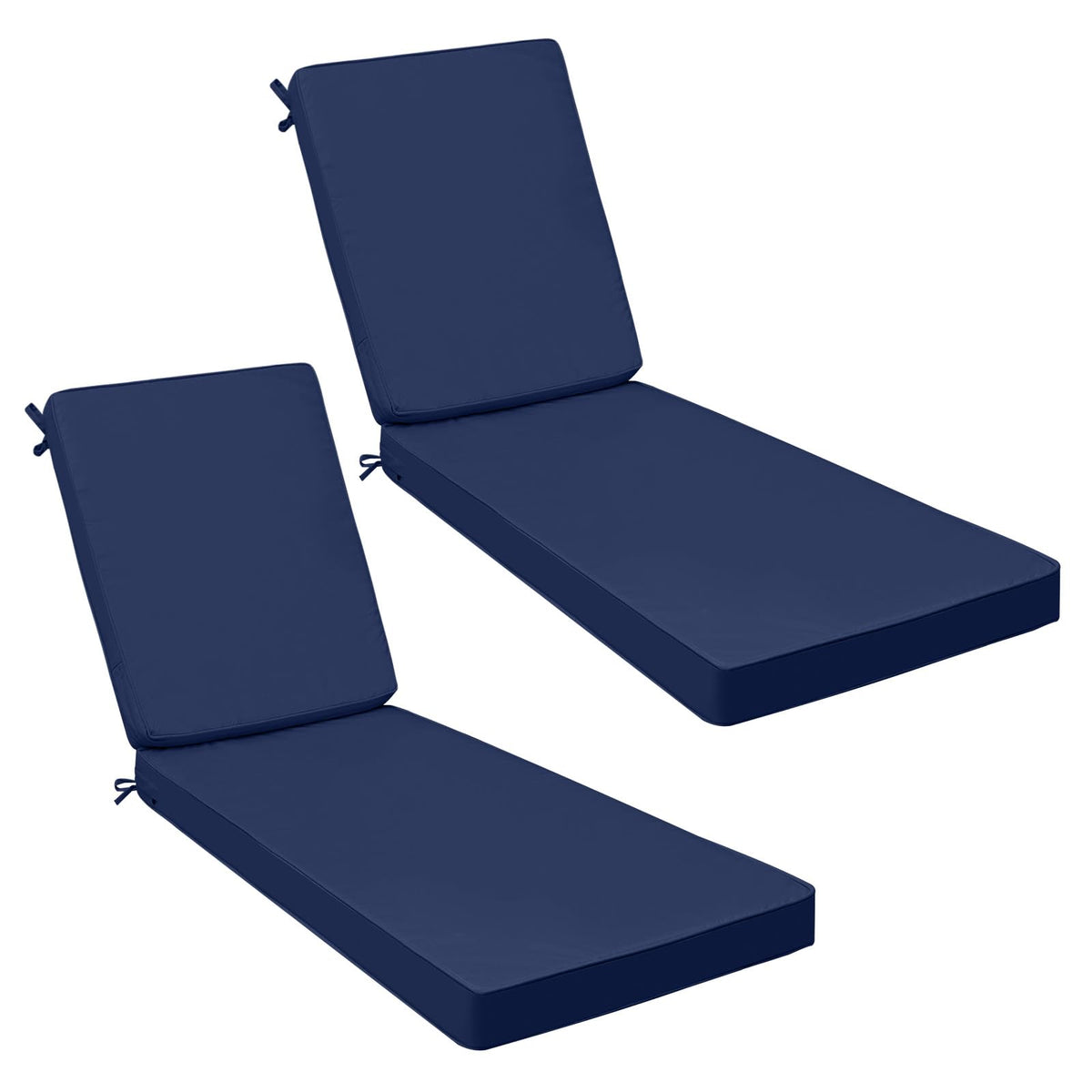 AAAAAcessories outdoor chaise cushions navy blue front view for poolside comfort
