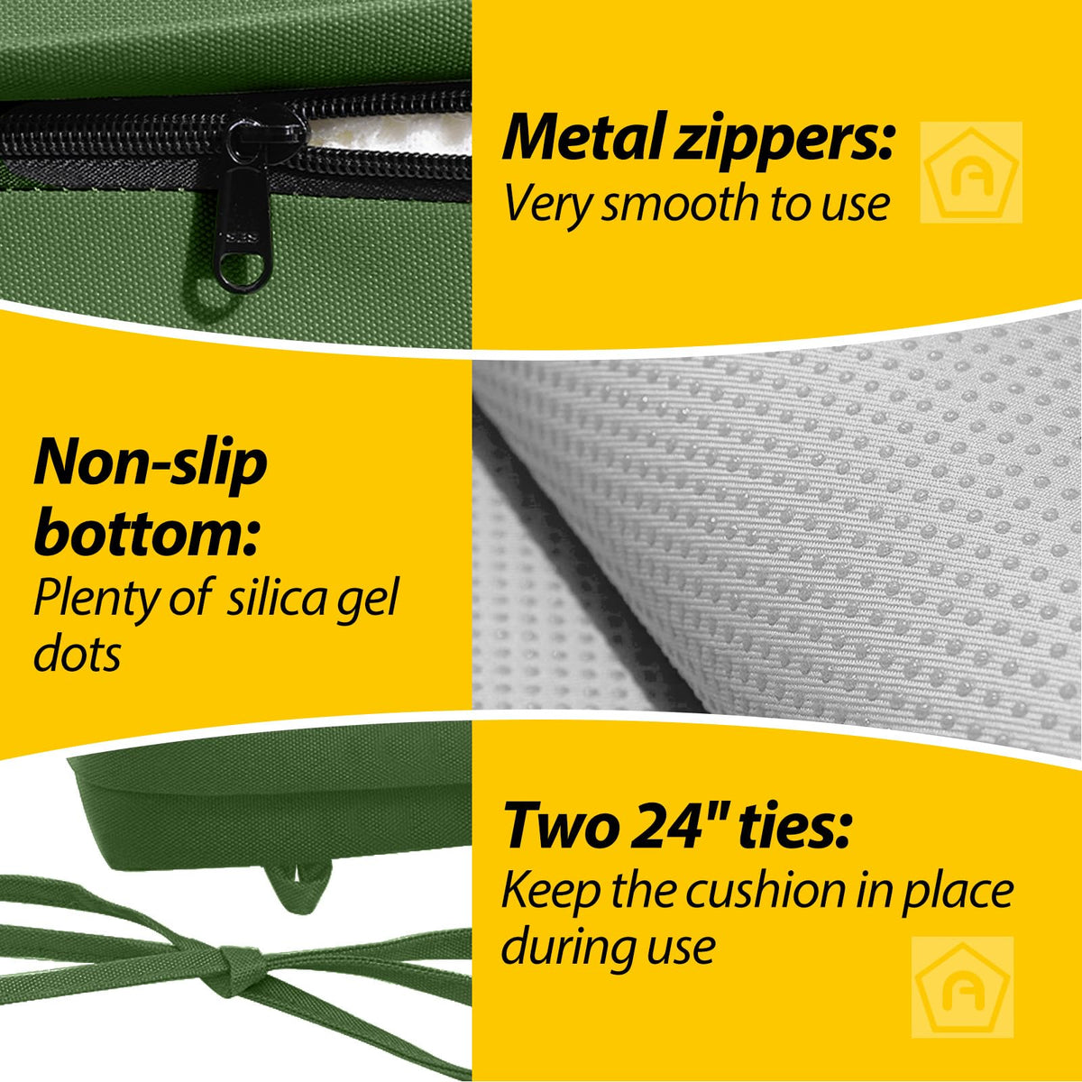 AAAAAcessories hidden zipper for easy cleaning while keeping a seamless look