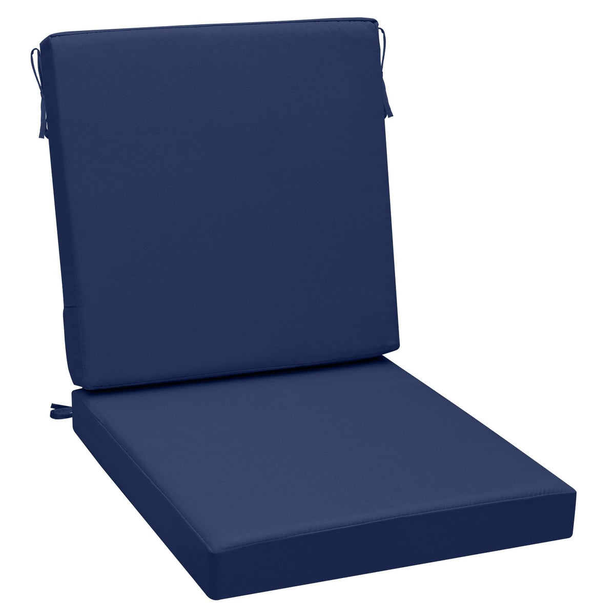 AAAAAcessories outdoor seat cushion in navy on a 20x20 chair for all-weather comfort.