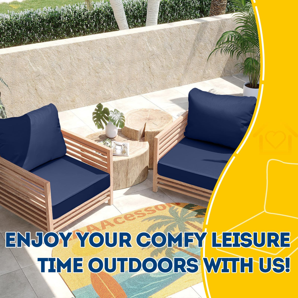 AAAAAcessories polyurethane foam seat cushion offers soft, supportive comfort