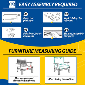 AAAAAcessories assembly required; easy to set up and refresh your outdoor space.