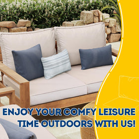 AAAAAcessories polyester back pillow stays durable and quick-drying outdoors.
