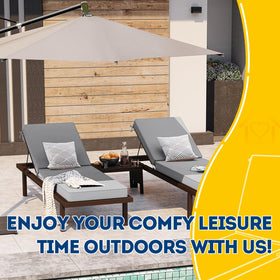 AAAAAcessories outdoor cushion on lounge chair with UV protection.
